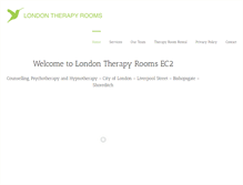 Tablet Screenshot of londontherapyrooms.com